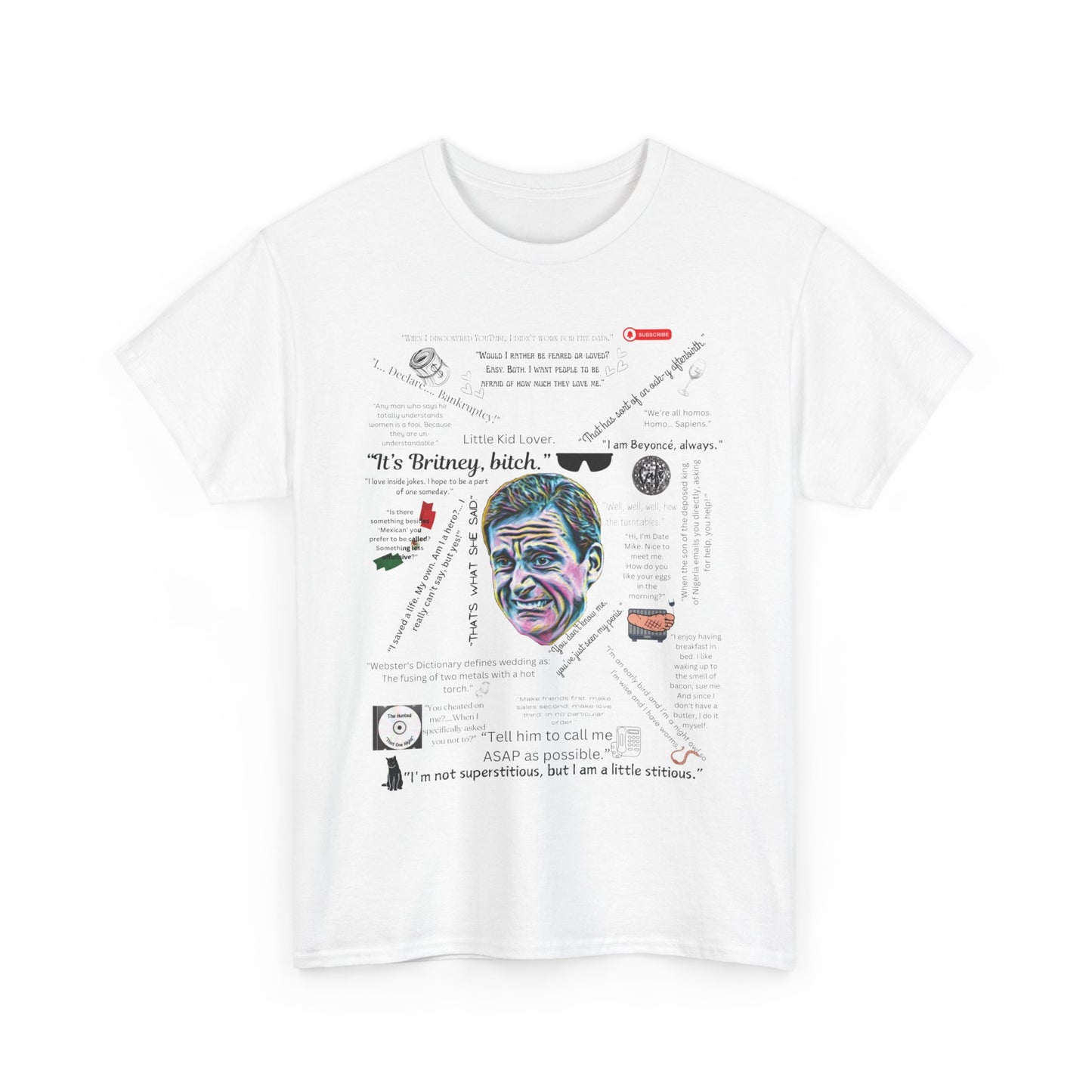 The Office Quotes Collage T-Shirt - Iconic Michael Scott Moments Graphic Tee | The Office fan gift tee | Michael's famous sayings Tee Shirt