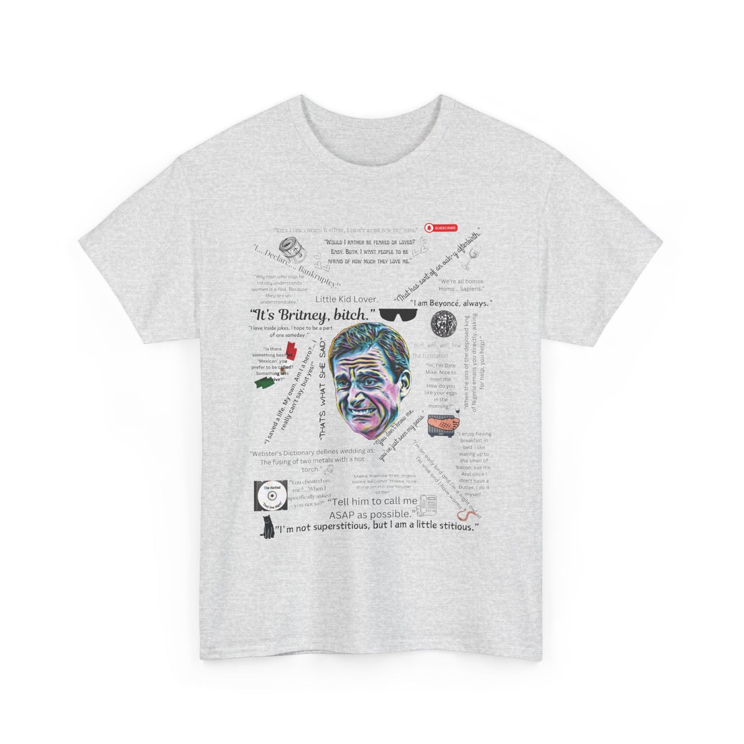 The Office Quotes Collage T-Shirt - Iconic Michael Scott Moments Graphic Tee | The Office fan gift tee | Michael's famous sayings Tee Shirt