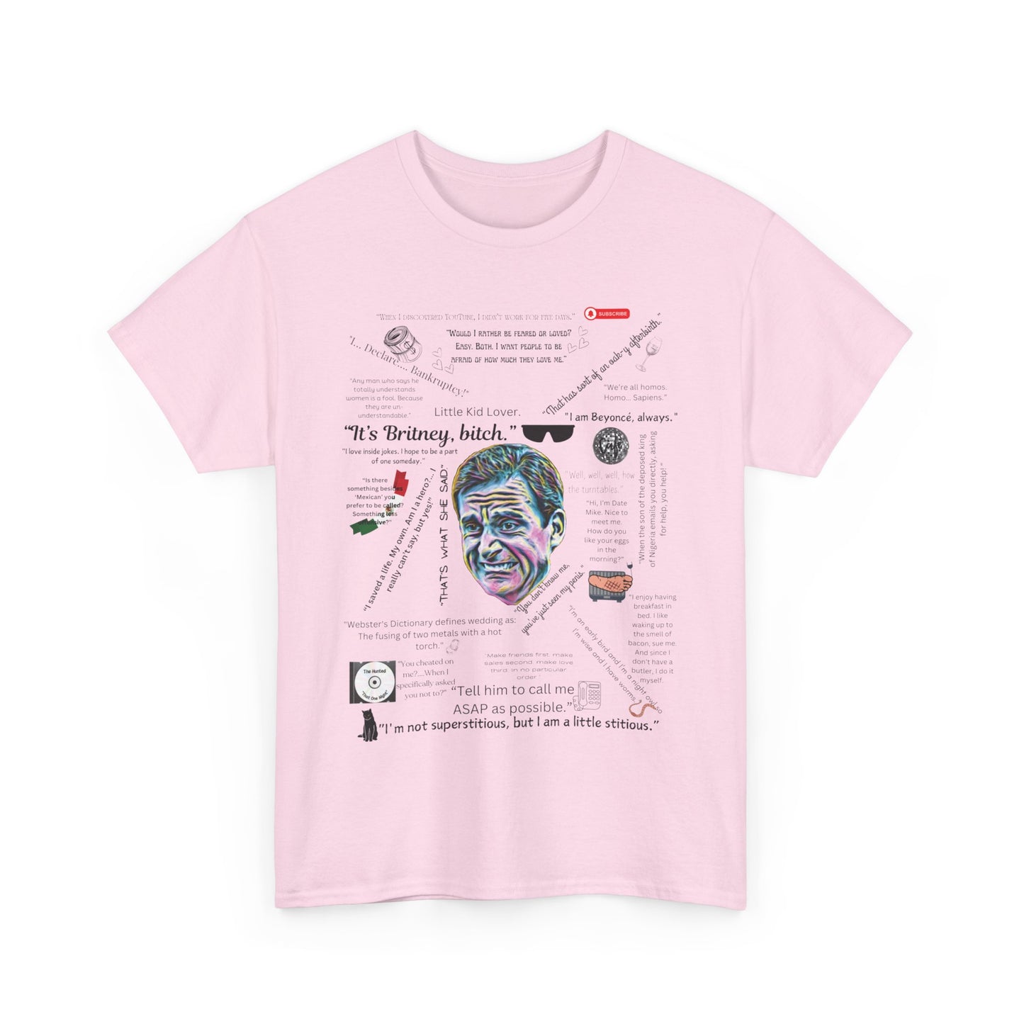 The Office Quotes Collage T-Shirt - Iconic Michael Scott Moments Graphic Tee | The Office fan gift tee | Michael's famous sayings Tee Shirt