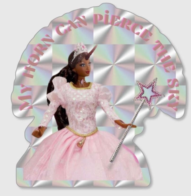 Unicorn Princess Meme Sticker | The Office Inspired