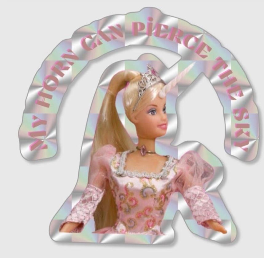 Unicorn Princess Meme Sticker | The Office Inspired