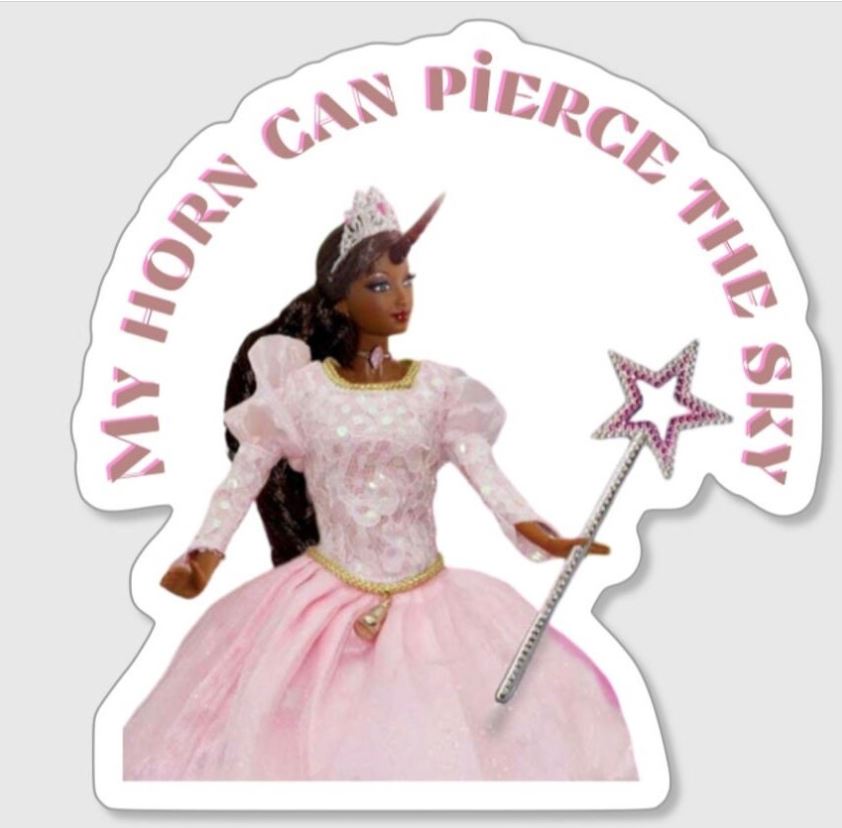 Unicorn Princess Meme Sticker | The Office Inspired
