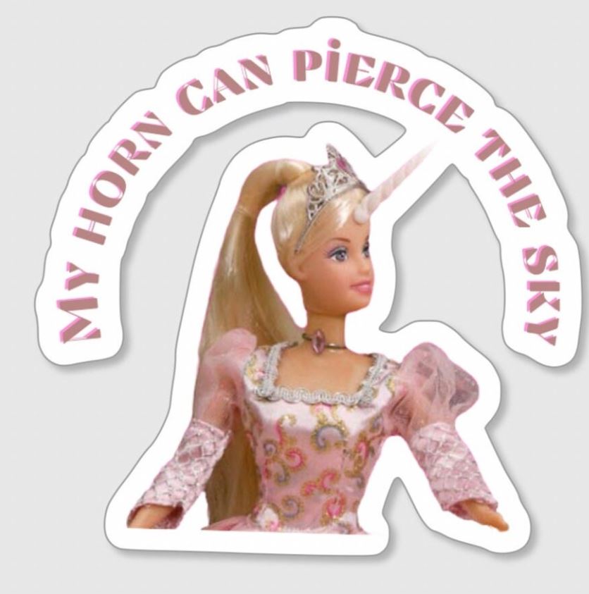 Unicorn Princess Meme Sticker | The Office Inspired